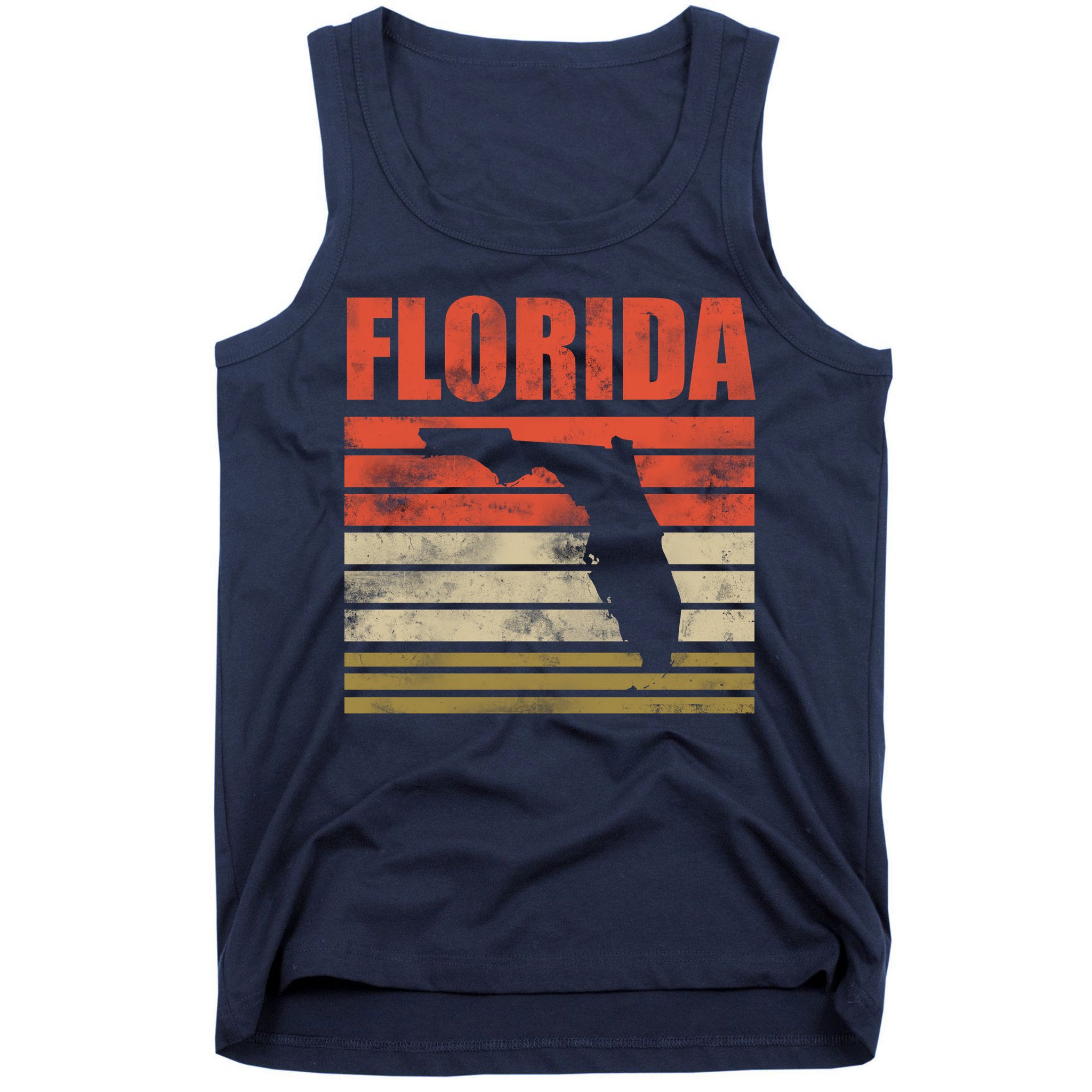 Vintage Florida State Map Tank Top