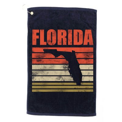 Vintage Florida State Map Golf Towel