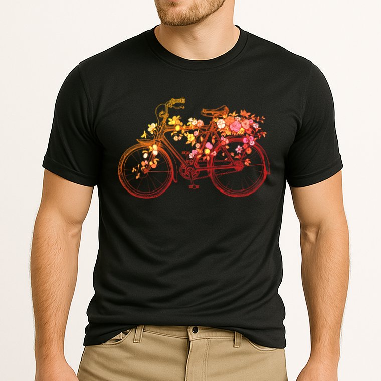 Vintage Flower Bicycle  Cooling Performance Crew T-Shirt