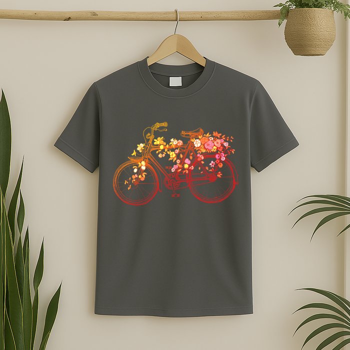 Vintage Flower Bicycle  T-Shirt