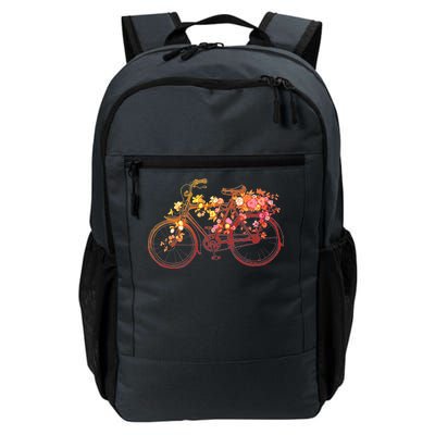 Vintage Flower Bicycle  Daily Commute Backpack