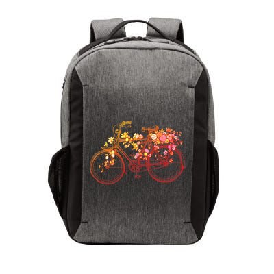 Vintage Flower Bicycle  Vector Backpack