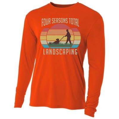 Vintage Four Seasons Total Landscaping Cooling Performance Long Sleeve Crew