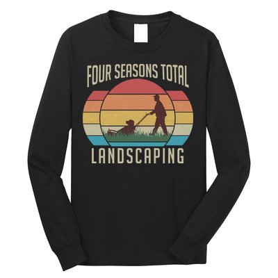 Vintage Four Seasons Total Landscaping Long Sleeve Shirt