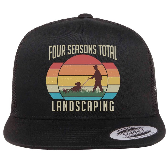 Vintage Four Seasons Total Landscaping Flatbill Hat