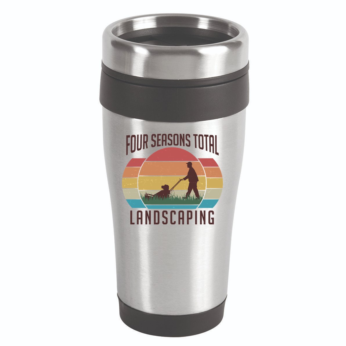 Vintage Four Seasons Total Landscaping 16oz Travel Tumbler