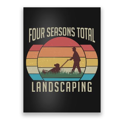 Vintage Four Seasons Total Landscaping Poster