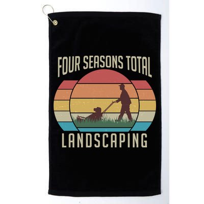 Vintage Four Seasons Total Landscaping Golf Towel