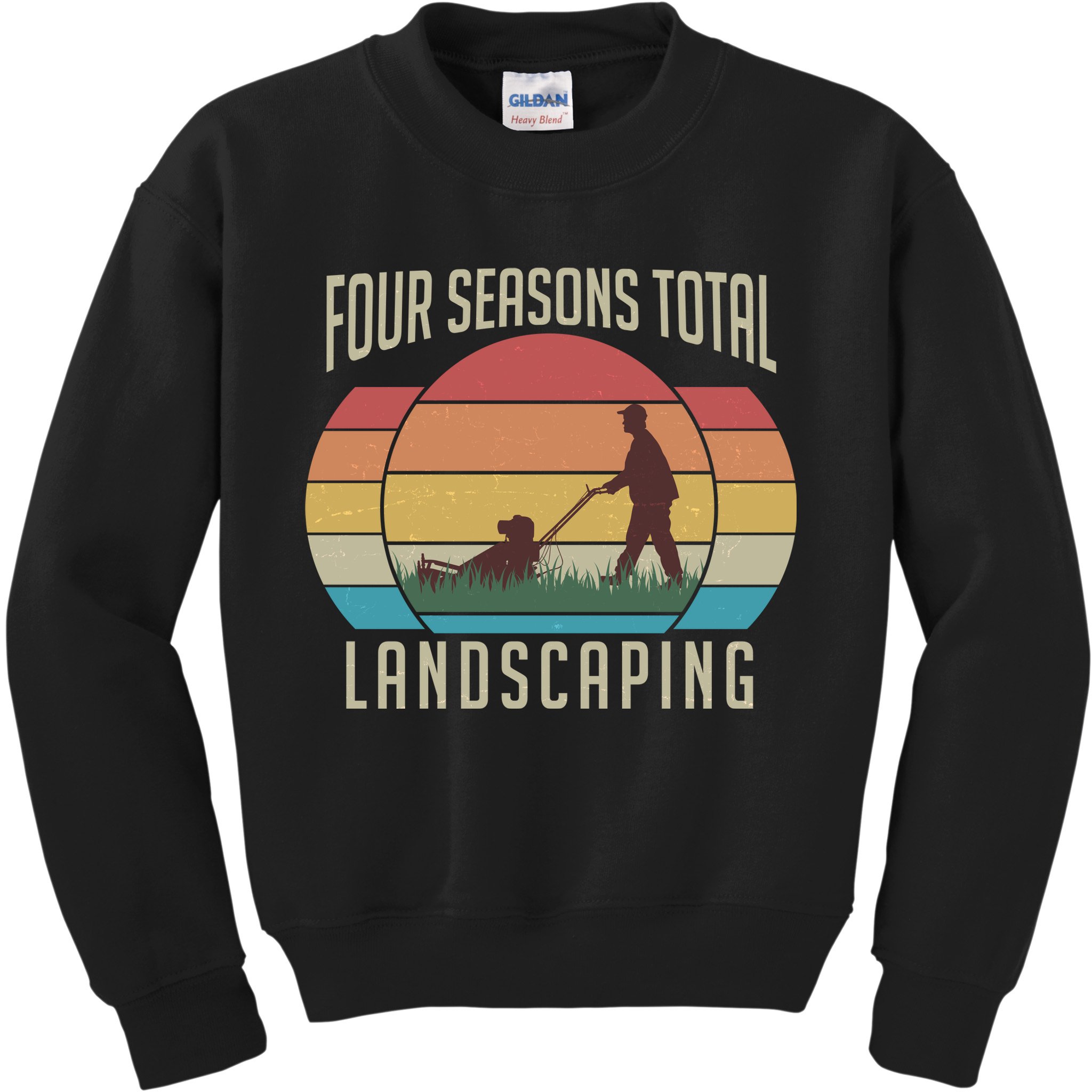 Vintage Four Seasons Total Landscaping Kids Sweatshirt