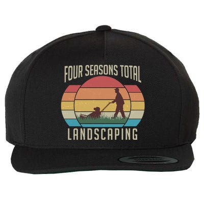 Vintage Four Seasons Total Landscaping Wool Snapback Cap