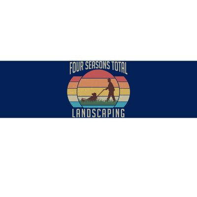 Vintage Four Seasons Total Landscaping Bumper Sticker