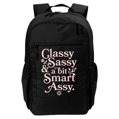 Vintage Funny Classy Sassy & A Bit Smart Assy Backpack