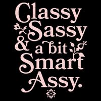 Vintage Funny Classy Sassy & A Bit Smart Assy 7-Panel Snapback Hat