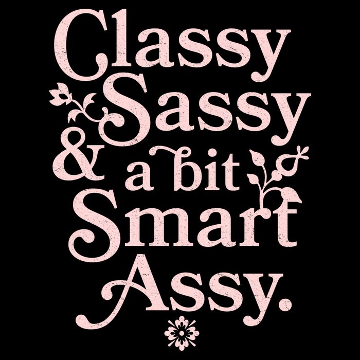 Vintage Funny Classy Sassy & A Bit Smart Assy 7-Panel Snapback Hat