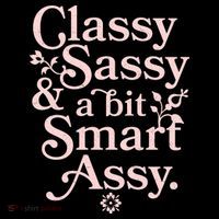 Vintage Funny Classy Sassy & A Bit Smart Assy Tank Top