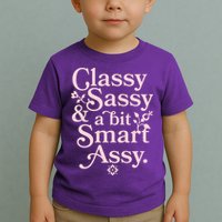 Vintage Funny Classy Sassy & A Bit Smart Assy Toddler T-Shirt