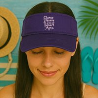 Vintage Funny Classy Sassy & A Bit Smart Assy Visor