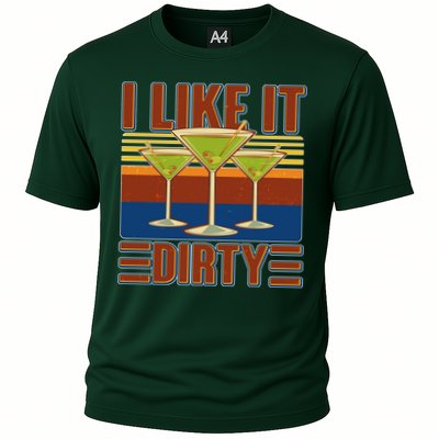 Vintage Funny I Like It Dirty Martini Drinks Performance Shirt