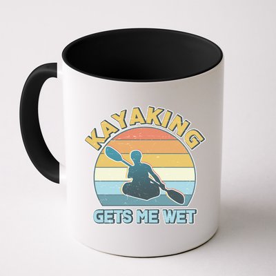 Vintage Funny Kayaking Get Me Wet Mug
