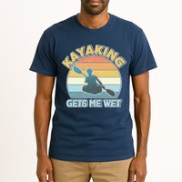Vintage Funny Kayaking Get Me Wet Tall T-Shirt