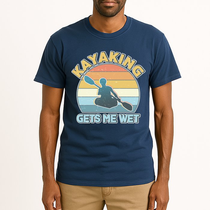 Vintage Funny Kayaking Get Me Wet Tall T-Shirt