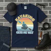 Vintage Funny Kayaking Get Me Wet Tall T-Shirt