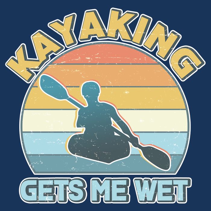 Vintage Funny Kayaking Get Me Wet Tall T-Shirt