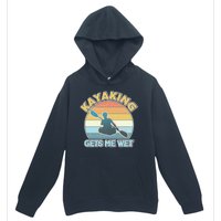 Vintage Funny Kayaking Get Me Wet Urban Pullover Hoodie