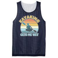 Vintage Funny Kayaking Get Me Wet Mesh Reversible Basketball Jersey Tank