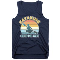 Vintage Funny Kayaking Get Me Wet Tank Top