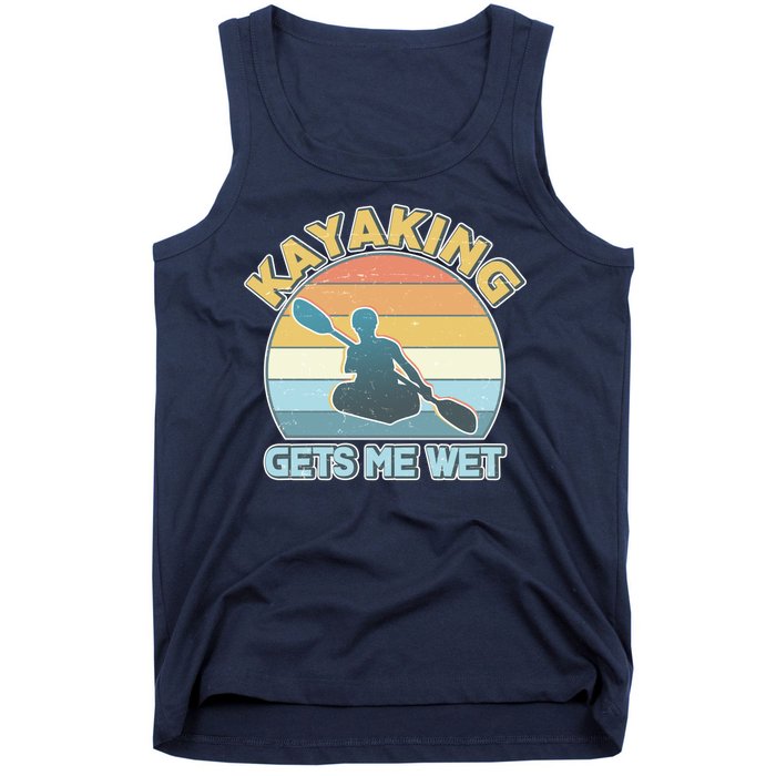 Vintage Funny Kayaking Get Me Wet Tank Top