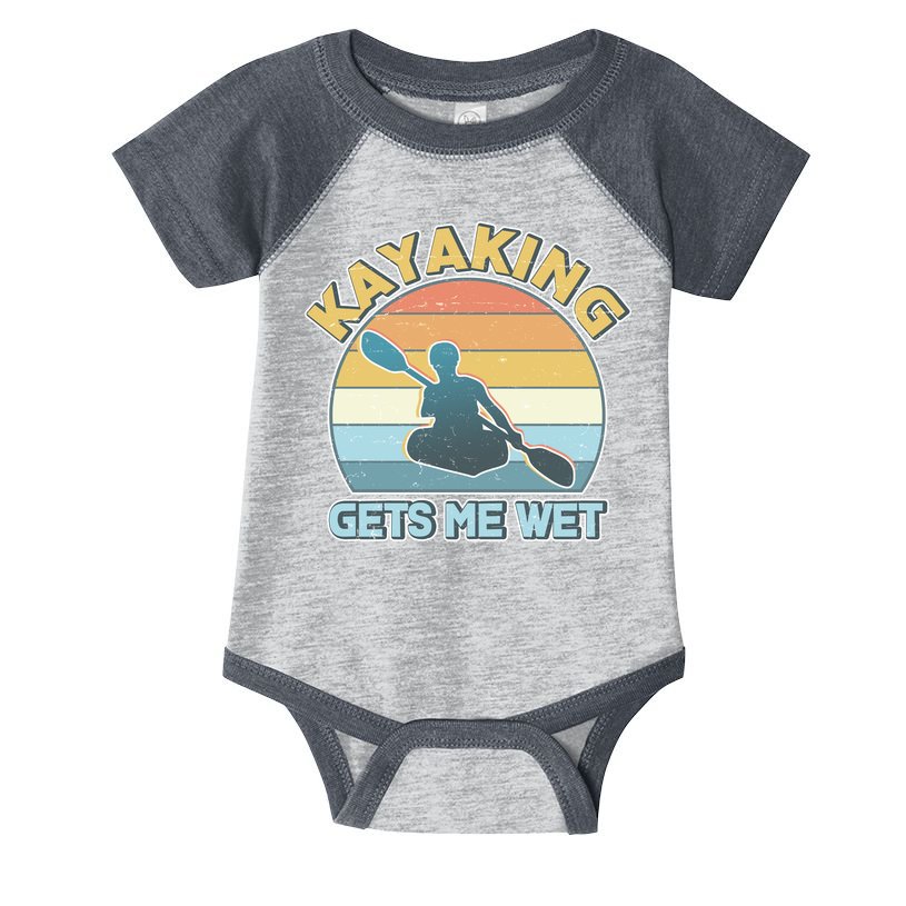 Vintage Funny Kayaking Get Me Wet Infant Baby Jersey Bodysuit