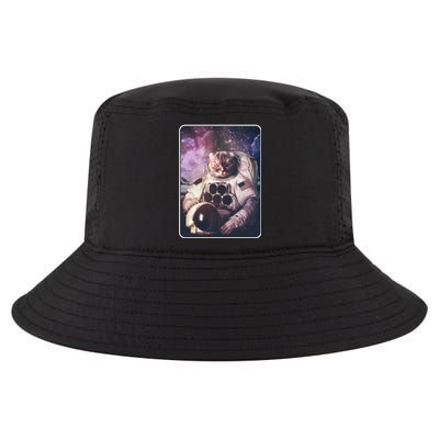 Vintage Galaxy Space Astronaut Cat Cool Comfort Performance Bucket Hat