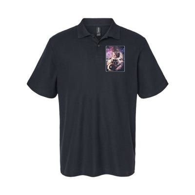 Vintage Galaxy Space Astronaut Cat Polo