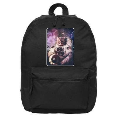 Vintage Galaxy Space Astronaut Cat 16 in Basic Backpack