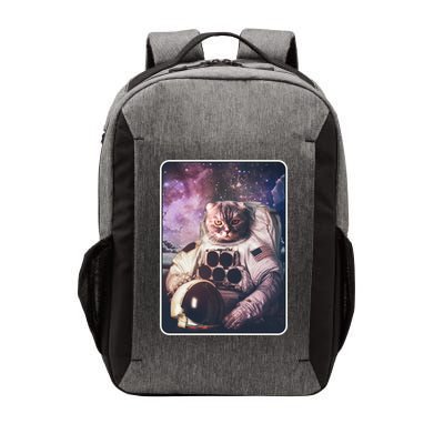 Vintage Galaxy Space Astronaut Cat Vector Backpack