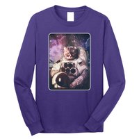 Vintage Galaxy Space Astronaut Cat Long Sleeve Shirt