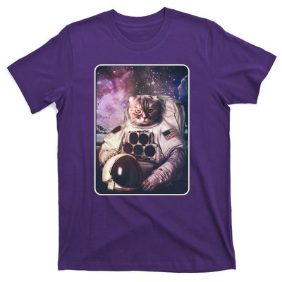 Vintage Galaxy Space Astronaut Cat T-Shirt