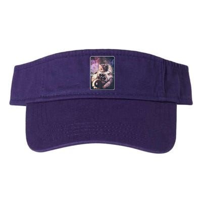 Vintage Galaxy Space Astronaut Cat Valucap Bio-Washed Visor