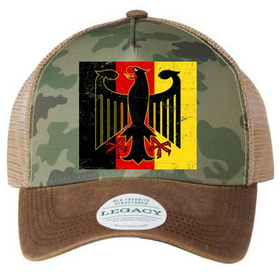 Vintage German Eagle Emblem Flag Legacy Tie Dye Trucker Hat