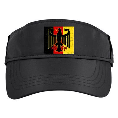 Vintage German Eagle Emblem Flag Adult Drive Performance Visor