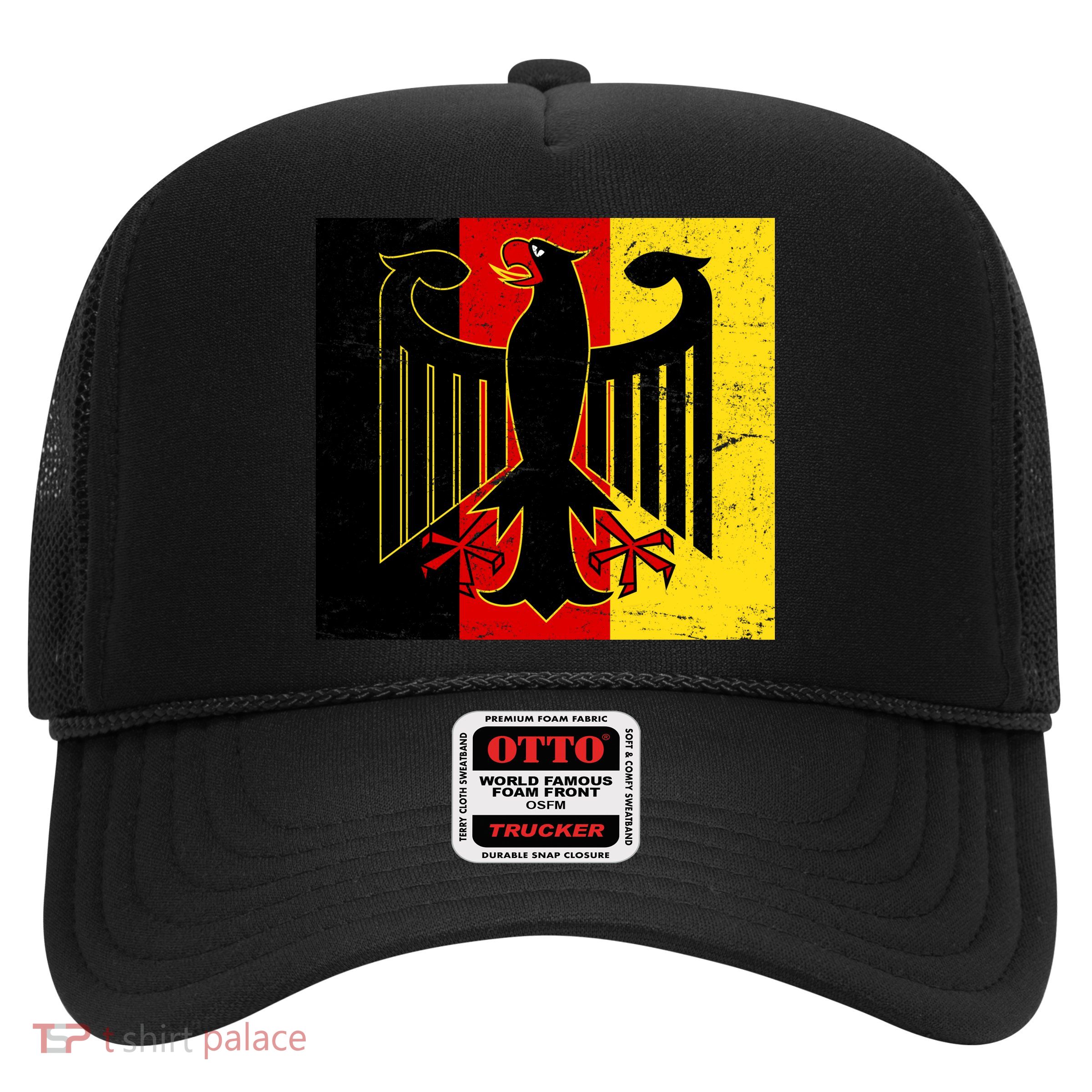 Vintage German Eagle Emblem Flag Trucker Hat