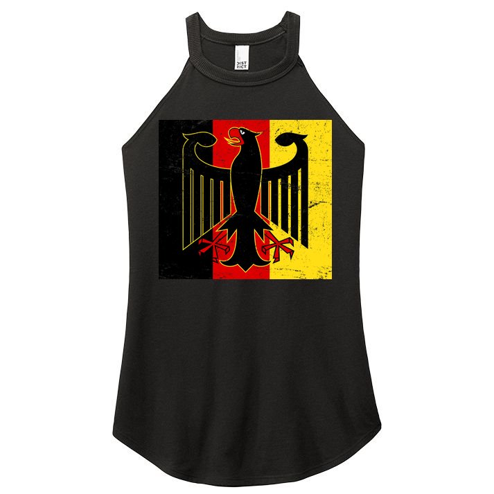 Vintage German Eagle Emblem Flag Women's Perfect Tri Rocker Tank
