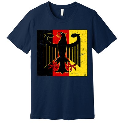 Vintage German Eagle Emblem Flag Premium T-Shirt