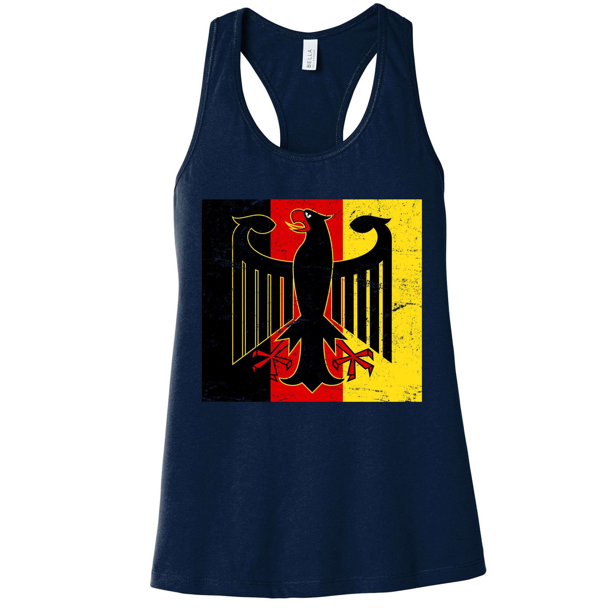 Vintage German Eagle Emblem Flag Womens Tank Top