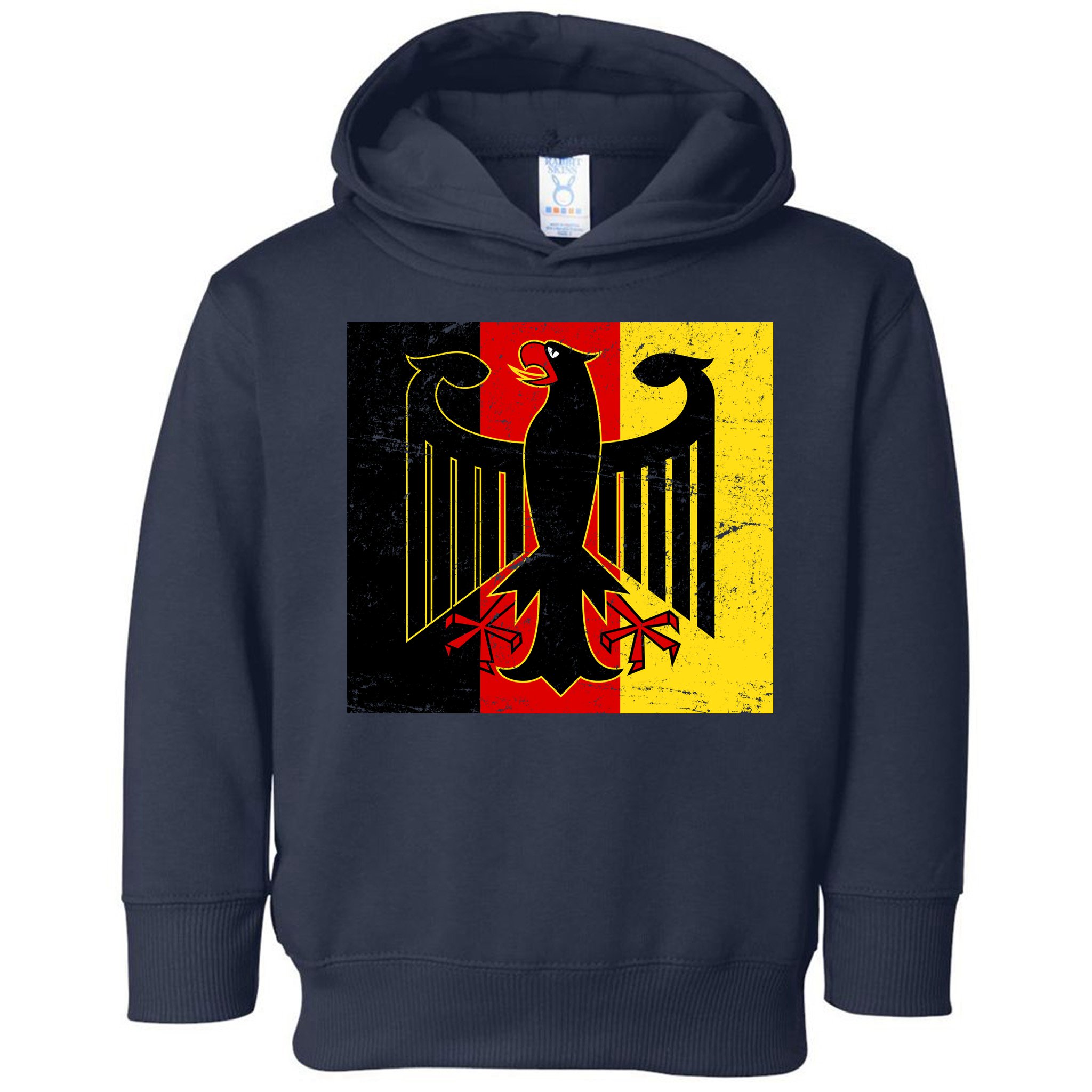 Vintage German Eagle Emblem Flag Toddler Hoodie
