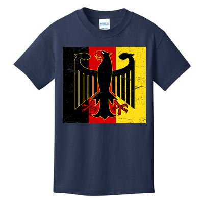 Vintage German Eagle Emblem Flag Kids T-Shirt