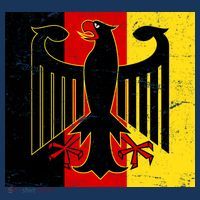 Vintage German Eagle Emblem Flag Kids T-Shirt