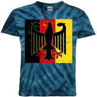 Vintage German Eagle Emblem Flag Kids Tie-Dye T-Shirt