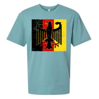 Vintage German Eagle Emblem Flag Sueded Cloud Jersey T-Shirt